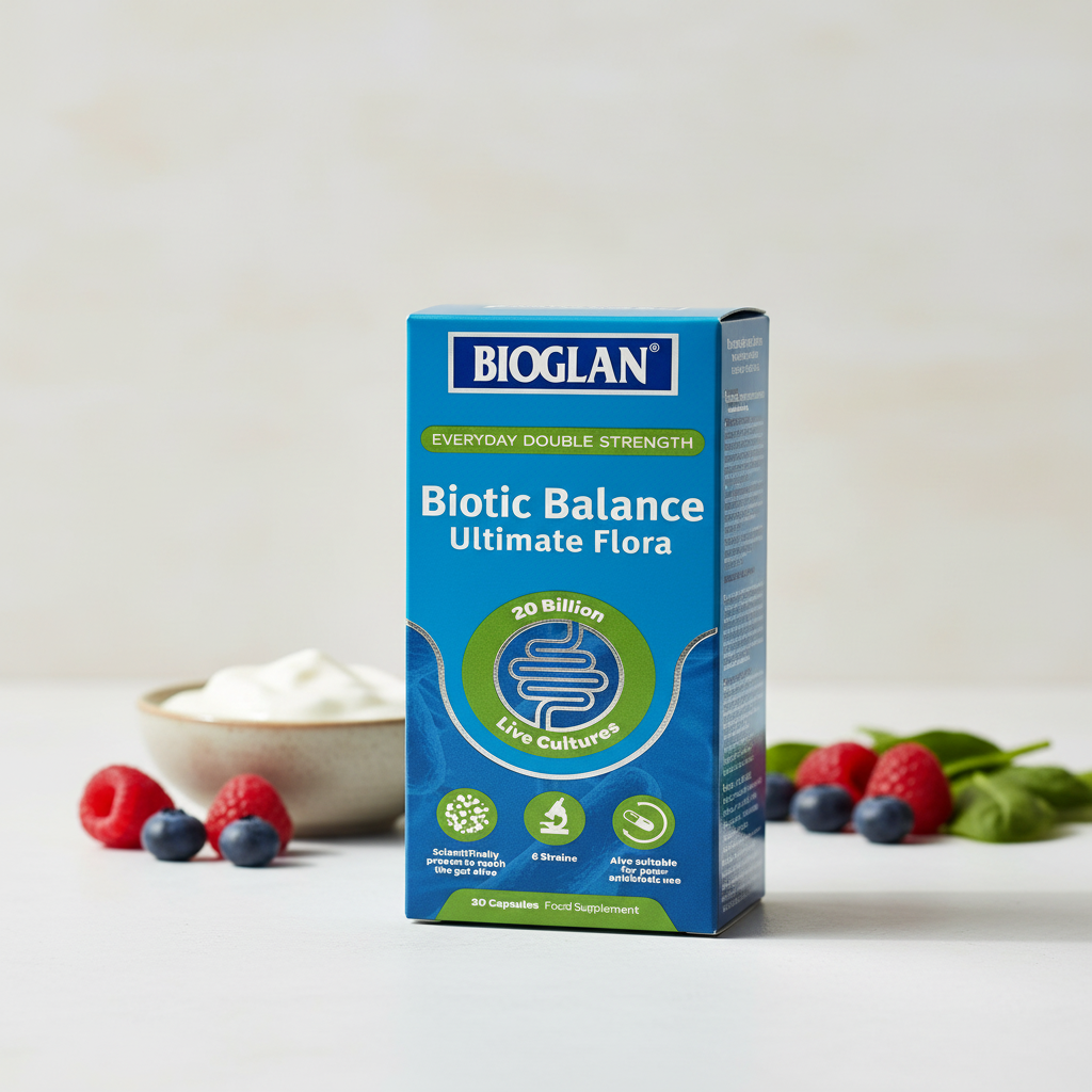 Bioglan Biotic Balance Ultimate Flora in fresh wellness setting