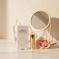 Gold Collagen Anti-Ageing Lip Volumiser in luxurious beauty setting